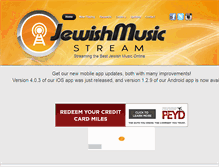 Tablet Screenshot of jewishmusicstream.com